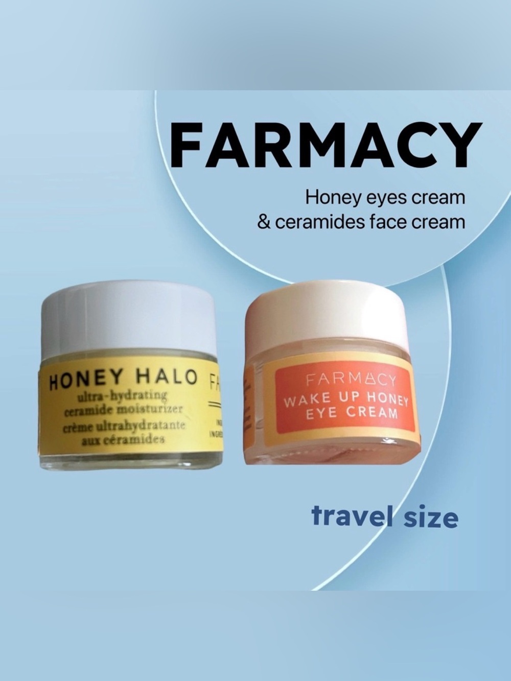 🇺🇸🆕NWOB FARMACY |TRAVEL| Honey hydratation glow duo Eye Cream & Moisturizer